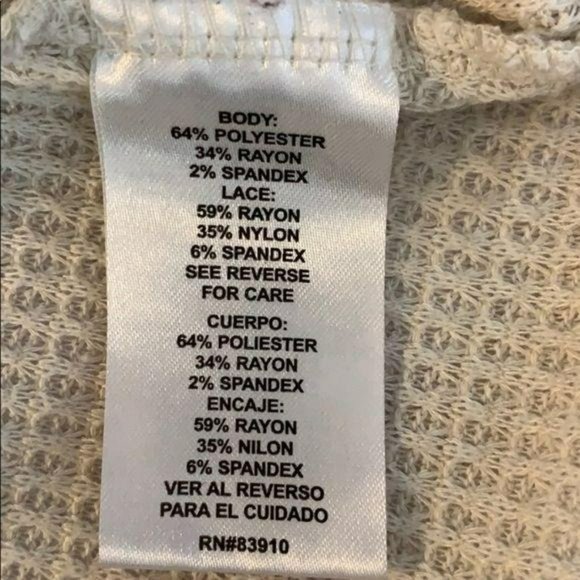 RXB‎ Women's Lace Cream Color Cross Over Drape Cardigan Small - Picture 6 of 6